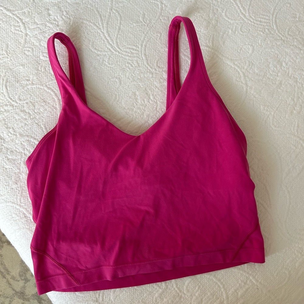 Lulu Lemon Align Tank in the color ripened raspberry: size 6